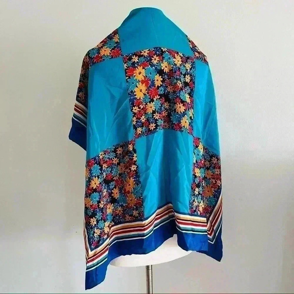 casca Accessories - Vintage Casca Silk Large Scarf Floral